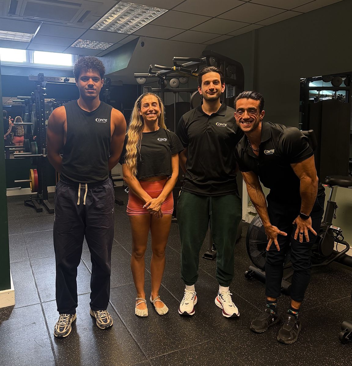 The Conte Health & Fitness team at the gym on City Road, Old Street
